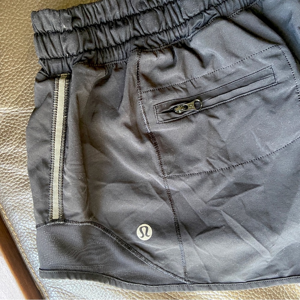 Size 8 Black Lululemon Shorts 2.5”